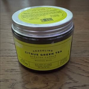 New Trader Joe’s Crackling Citrus Green Tea candle 12.34 oz 350g